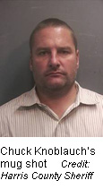 Chuck Knoblauch (inset), the ex-New York Yankees second baseman, was arrested by Houston police on Friday night on felony domestic violence charges accusing ... - chuck-knoblauch-mug-shot-houston